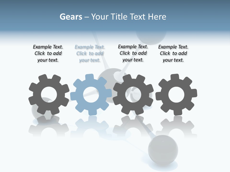 A Group Of Black Balls On A White Surface PowerPoint Template