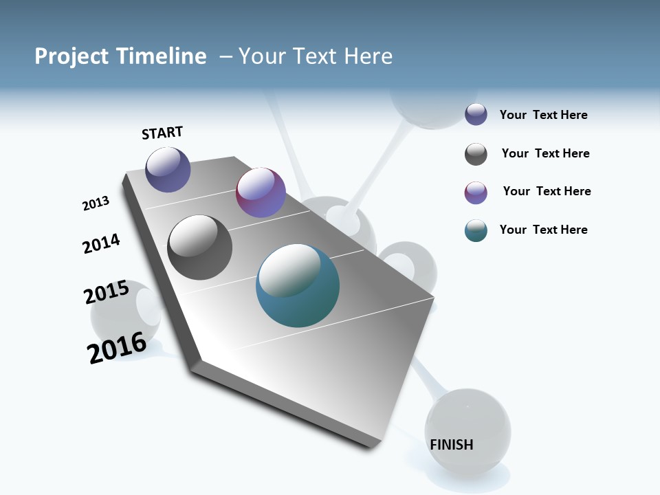 A Group Of Black Balls On A White Surface PowerPoint Template