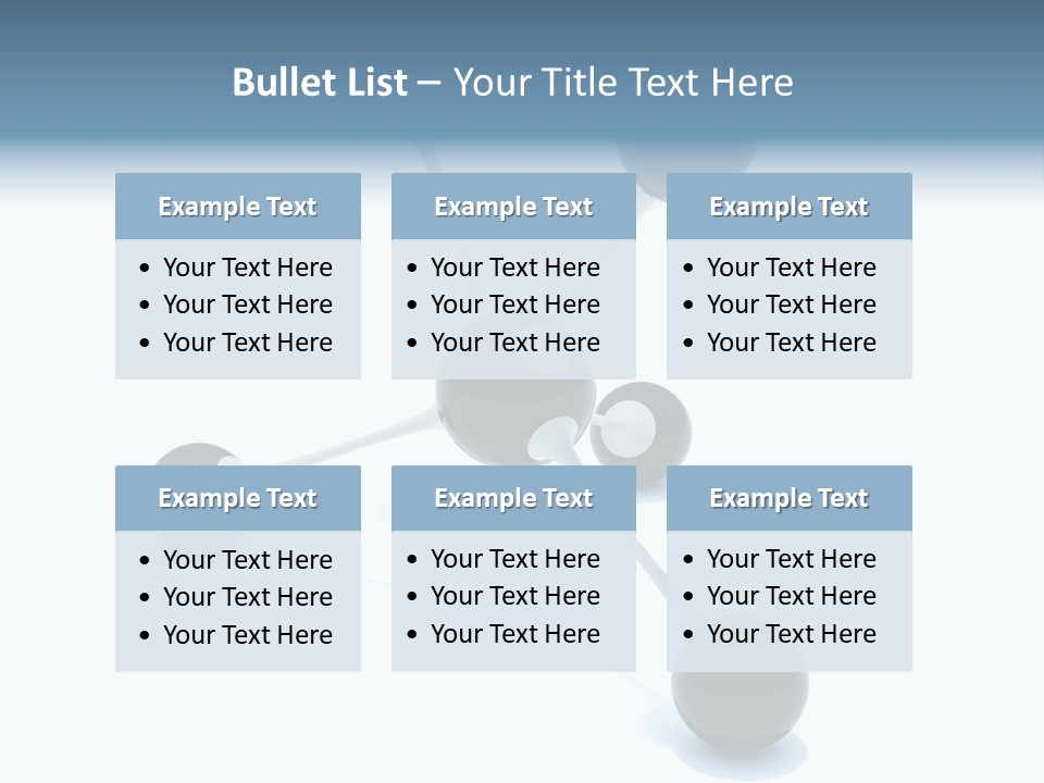 A Group Of Black Balls On A White Surface PowerPoint Template