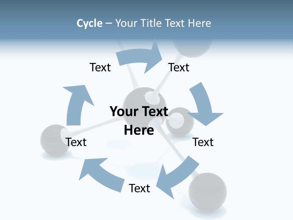 A Group Of Black Balls On A White Surface PowerPoint Template