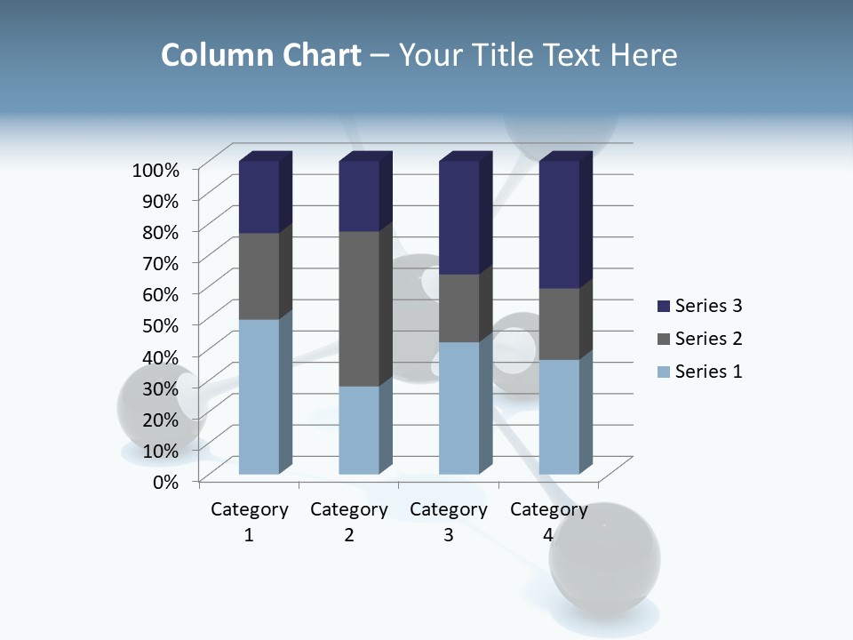 A Group Of Black Balls On A White Surface PowerPoint Template