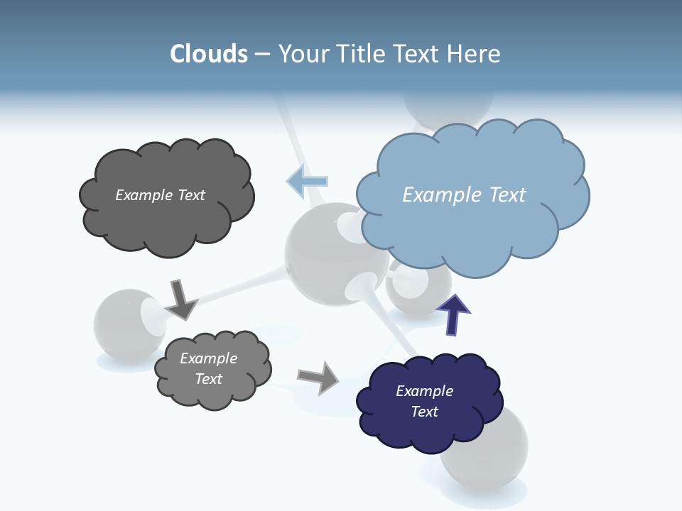 A Group Of Black Balls On A White Surface PowerPoint Template