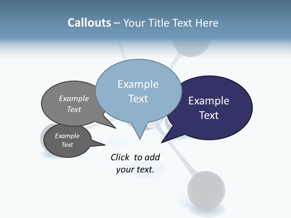 A Group Of Black Balls On A White Surface PowerPoint Template