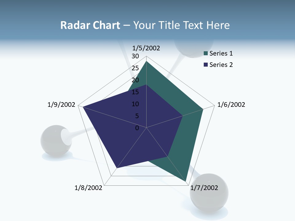 A Group Of Black Balls On A White Surface PowerPoint Template