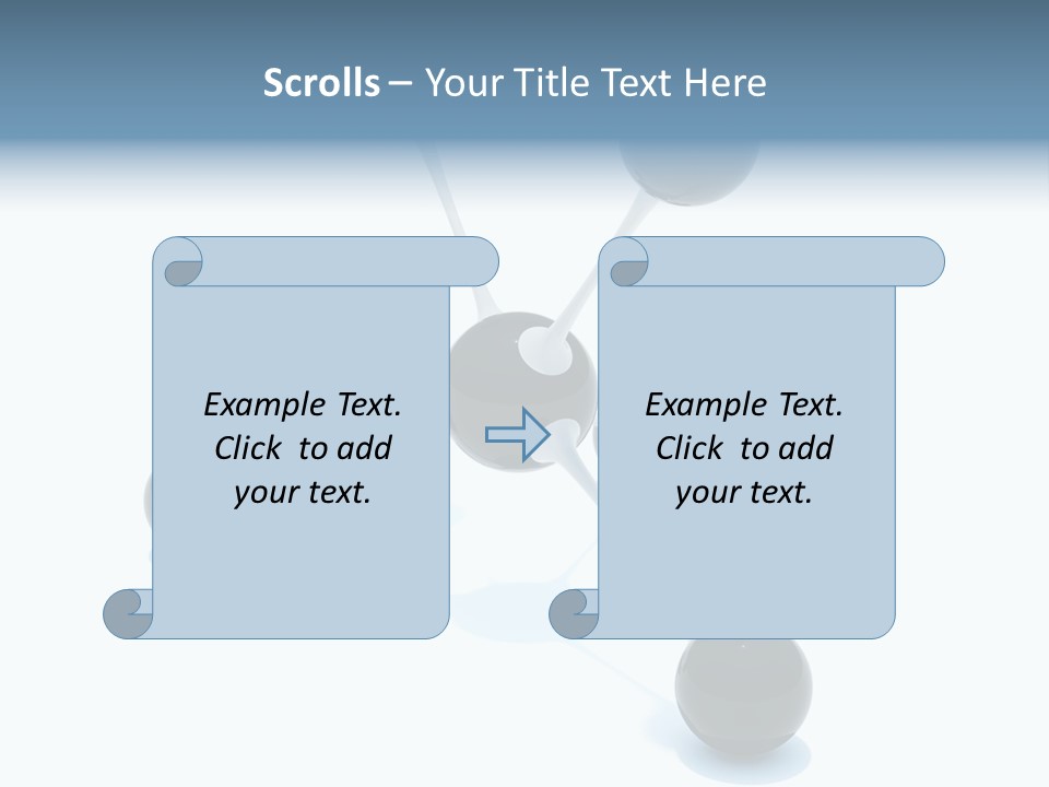 A Group Of Black Balls On A White Surface PowerPoint Template