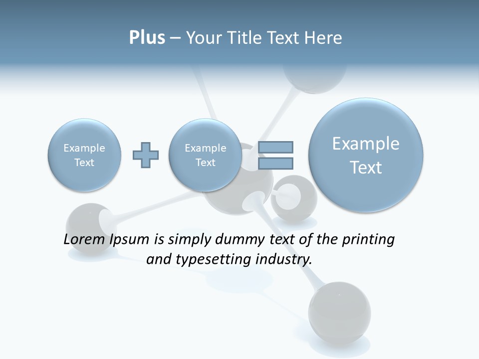 A Group Of Black Balls On A White Surface PowerPoint Template