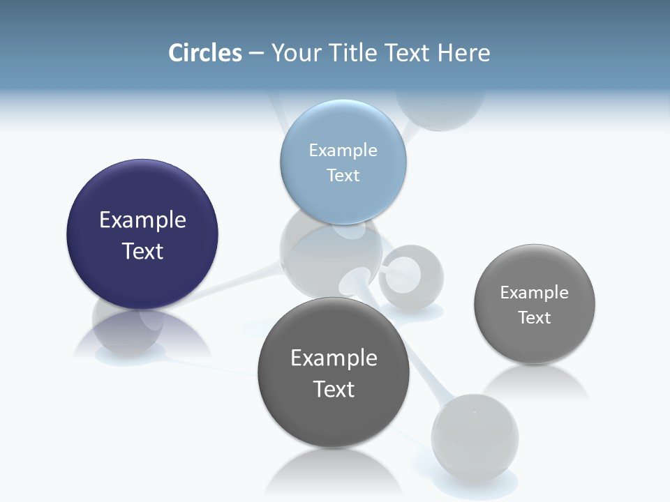 A Group Of Black Balls On A White Surface PowerPoint Template