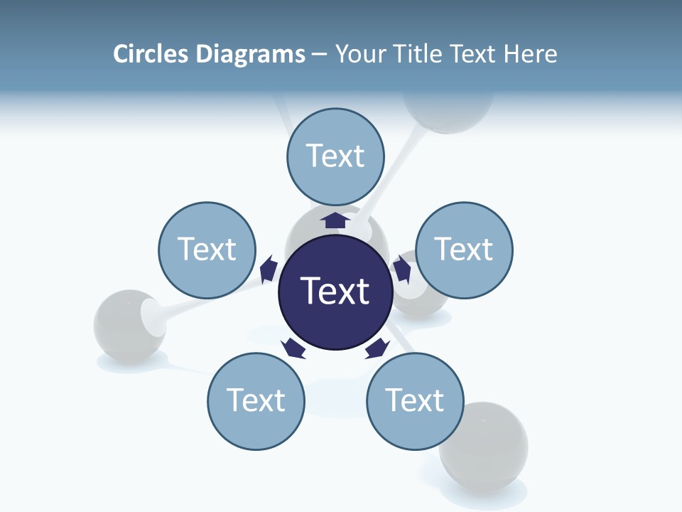 A Group Of Black Balls On A White Surface PowerPoint Template