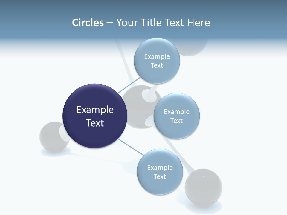 A Group Of Black Balls On A White Surface PowerPoint Template