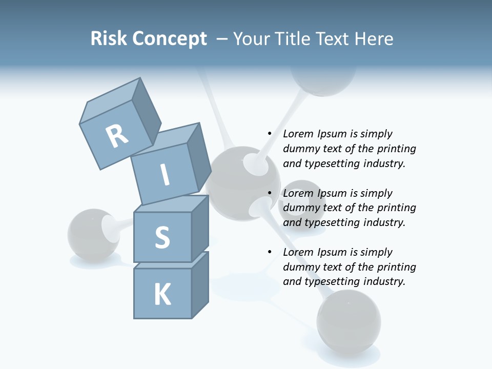 A Group Of Black Balls On A White Surface PowerPoint Template