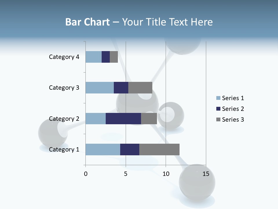 A Group Of Black Balls On A White Surface PowerPoint Template
