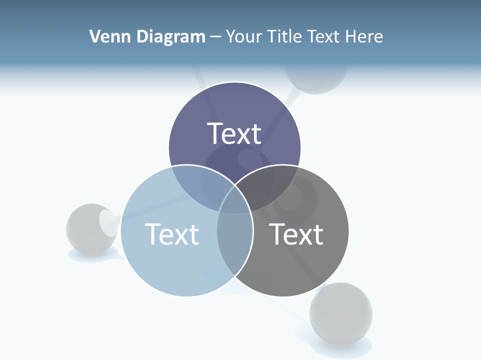 A Group Of Black Balls On A White Surface PowerPoint Template