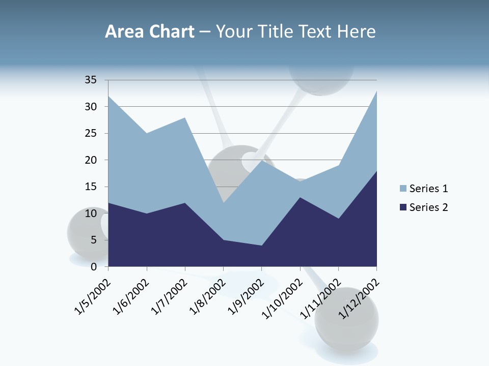 A Group Of Black Balls On A White Surface PowerPoint Template