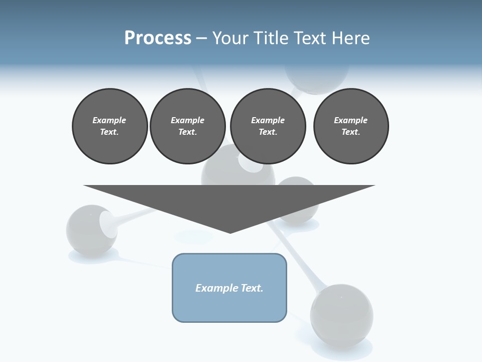 A Group Of Black Balls On A White Surface PowerPoint Template