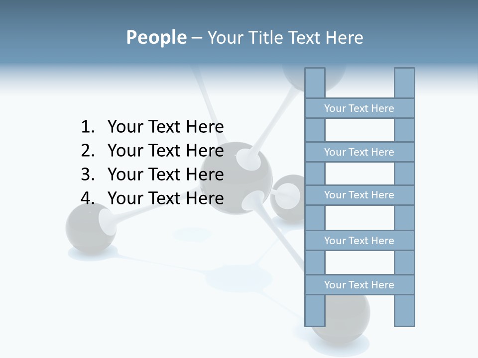 A Group Of Black Balls On A White Surface PowerPoint Template