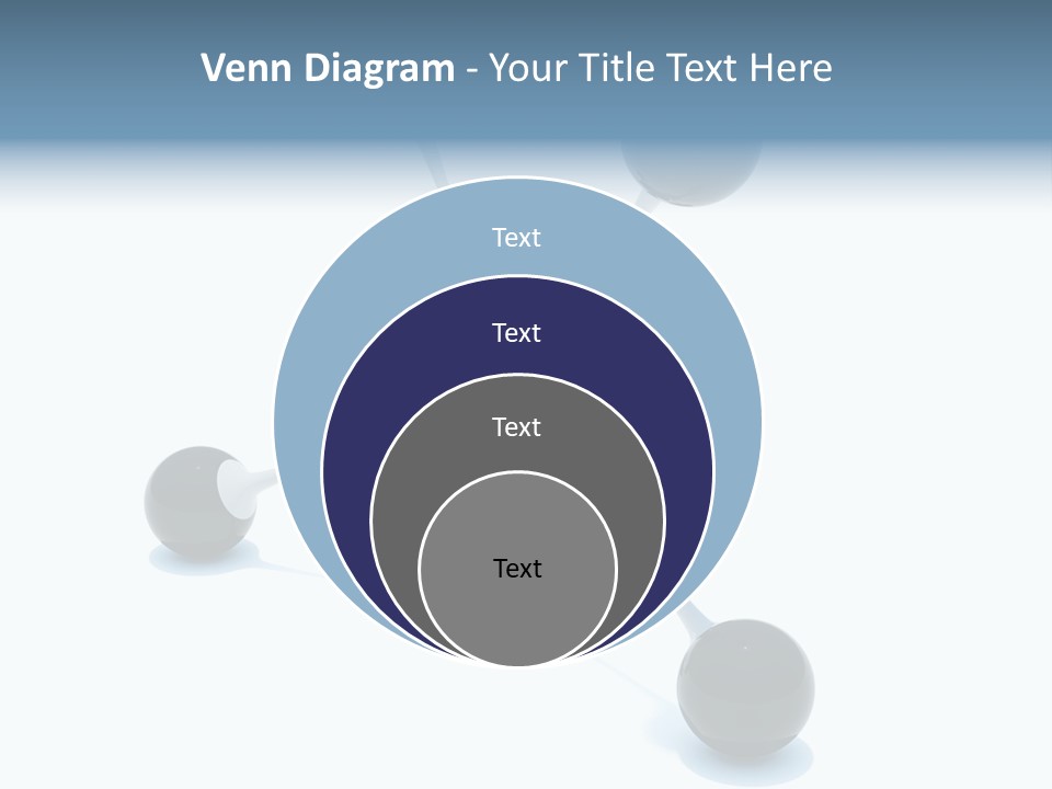 A Group Of Black Balls On A White Surface PowerPoint Template
