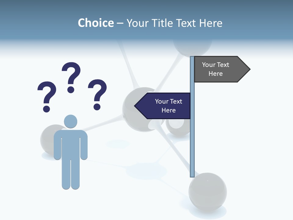 A Group Of Black Balls On A White Surface PowerPoint Template