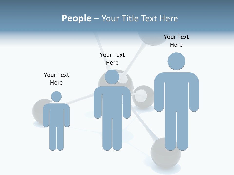 A Group Of Black Balls On A White Surface PowerPoint Template