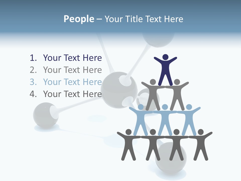 A Group Of Black Balls On A White Surface PowerPoint Template