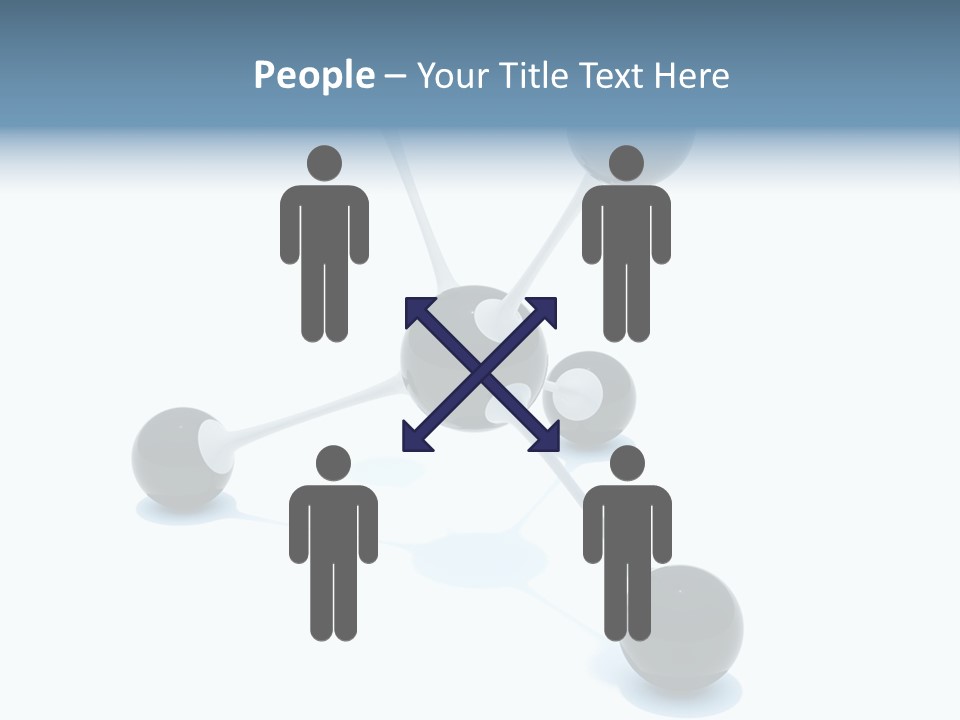 A Group Of Black Balls On A White Surface PowerPoint Template