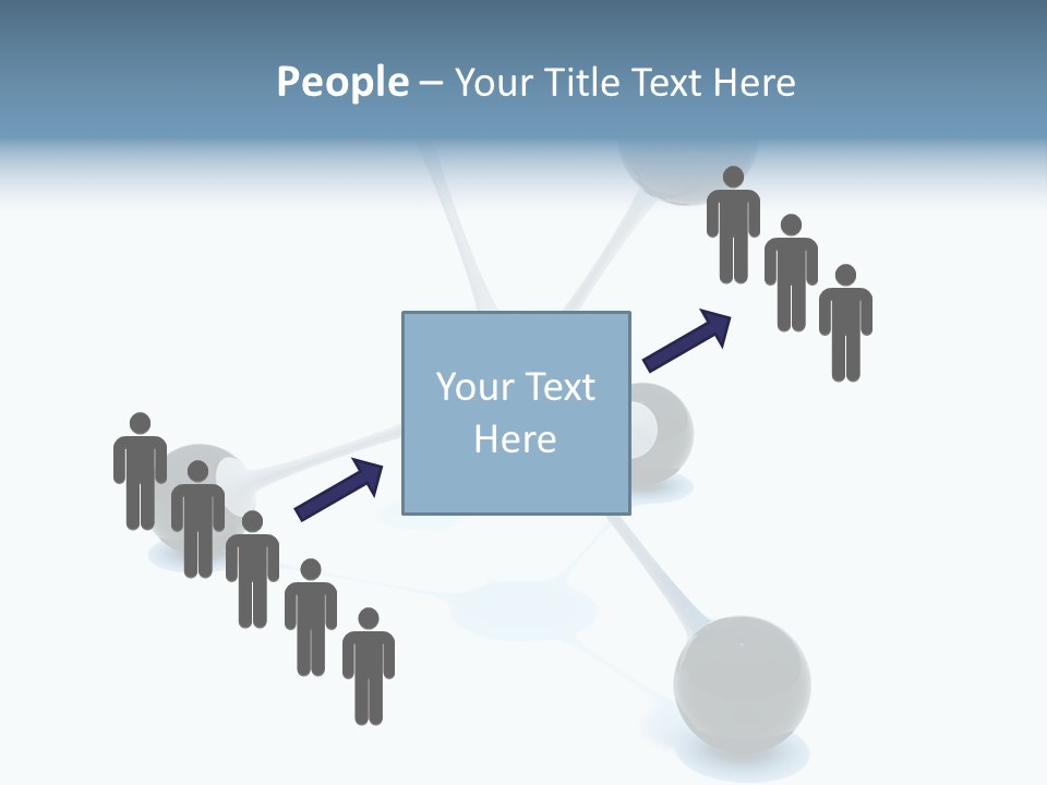 A Group Of Black Balls On A White Surface PowerPoint Template