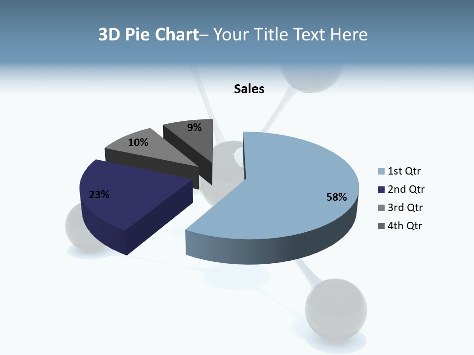 A Group Of Black Balls On A White Surface PowerPoint Template