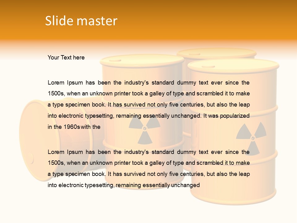 Barrel Earth Power PowerPoint Template