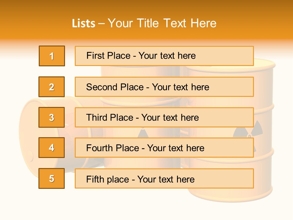 Barrel Earth Power PowerPoint Template