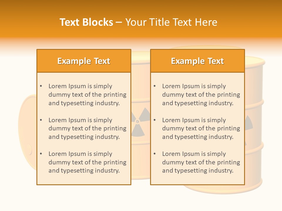 Barrel Earth Power PowerPoint Template