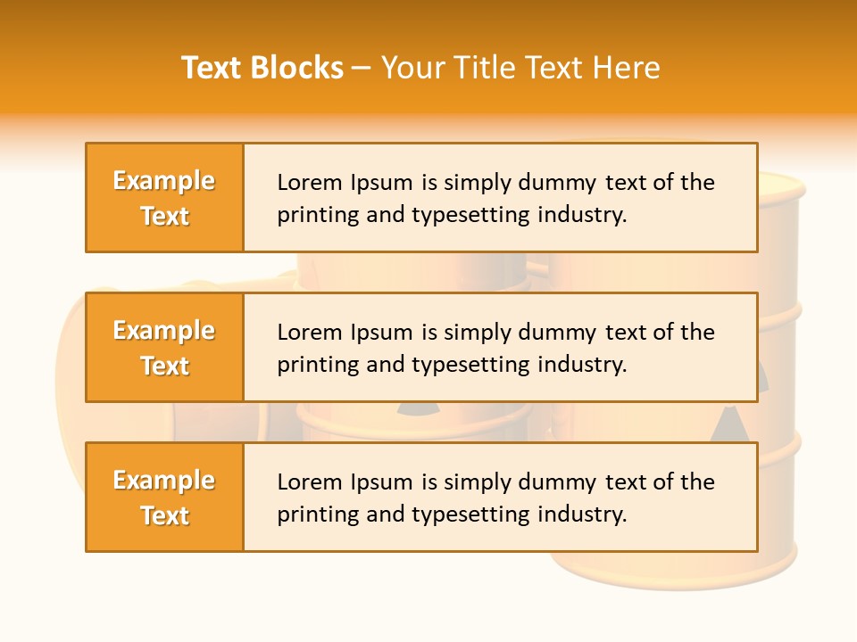 Barrel Earth Power PowerPoint Template