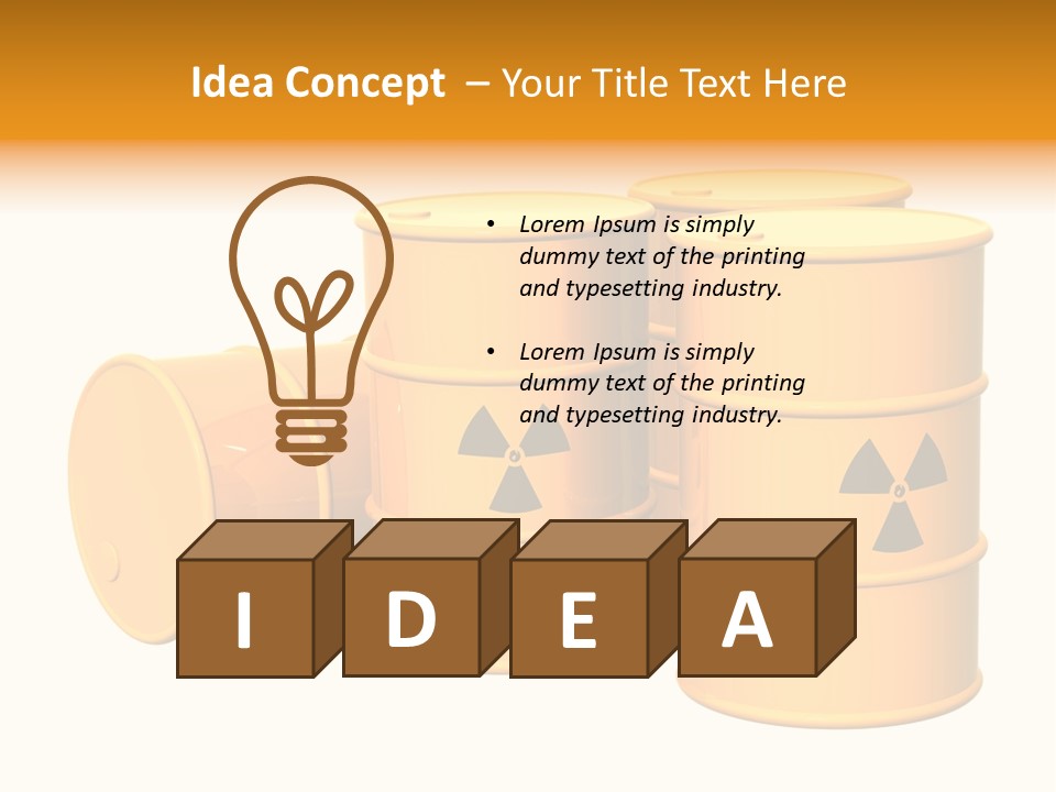Barrel Earth Power PowerPoint Template