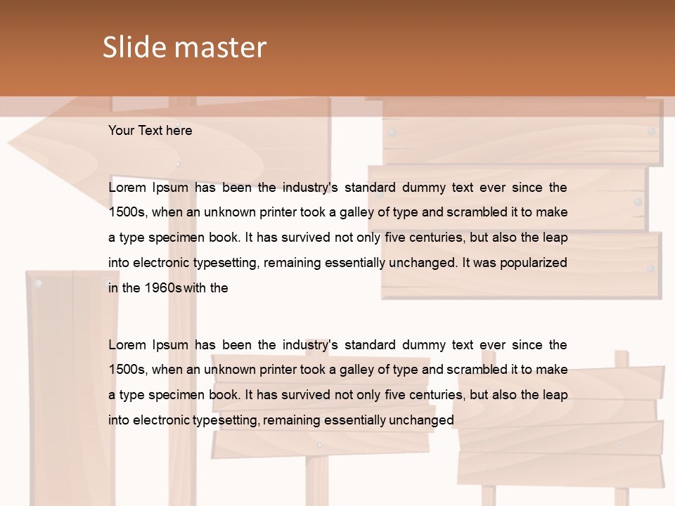 Plank Heap Plywood PowerPoint Template