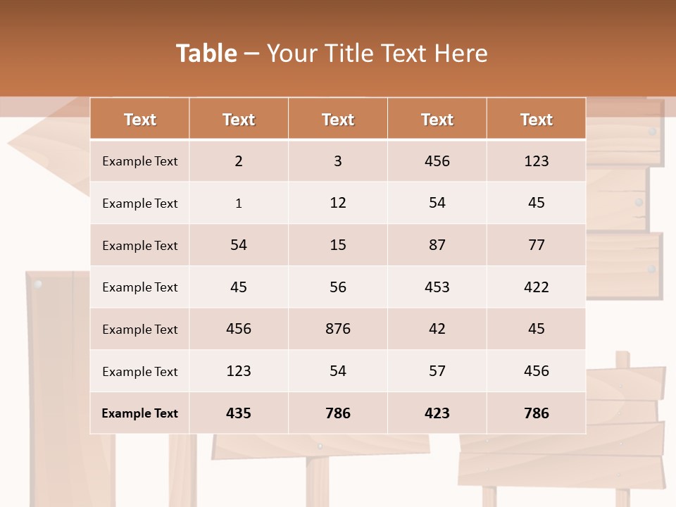 Plank Heap Plywood PowerPoint Template