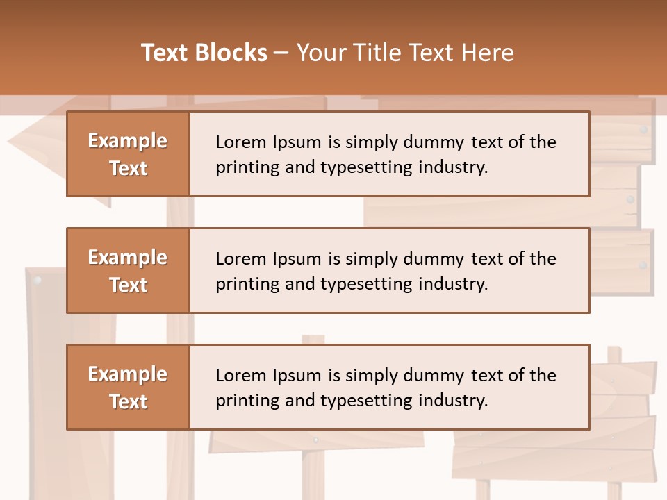 Plank Heap Plywood PowerPoint Template