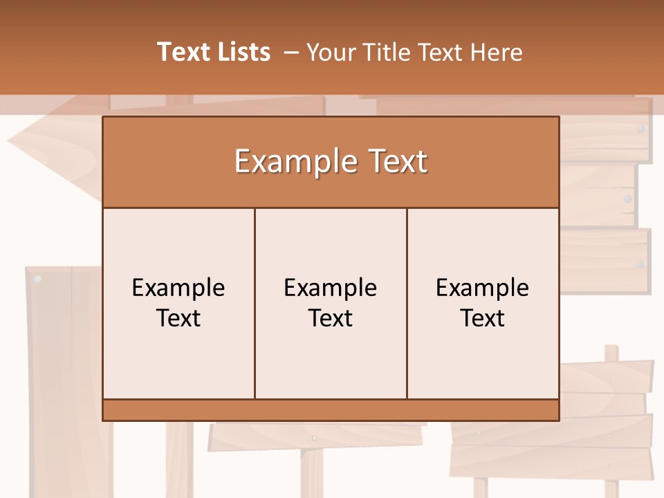 Plank Heap Plywood PowerPoint Template