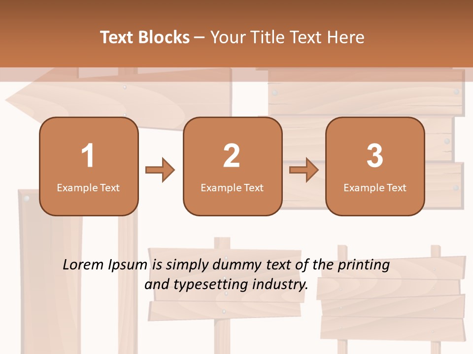 Plank Heap Plywood PowerPoint Template