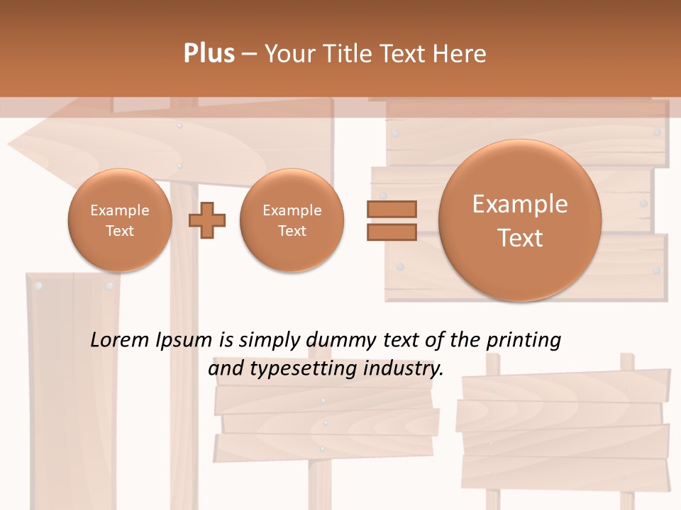 Plank Heap Plywood PowerPoint Template