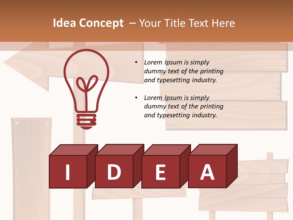 Plank Heap Plywood PowerPoint Template