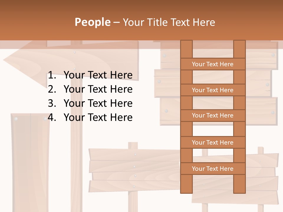 Plank Heap Plywood PowerPoint Template