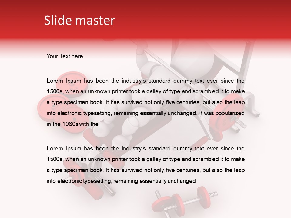 Man Healthy Isolated PowerPoint Template