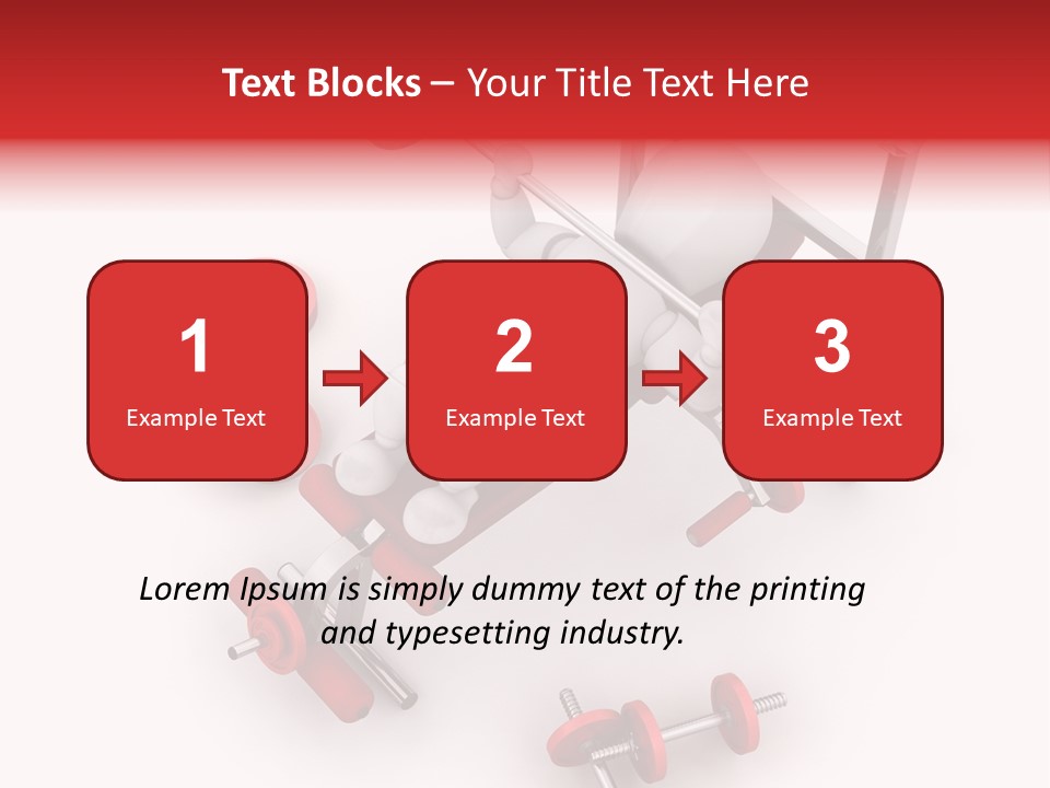 Man Healthy Isolated PowerPoint Template