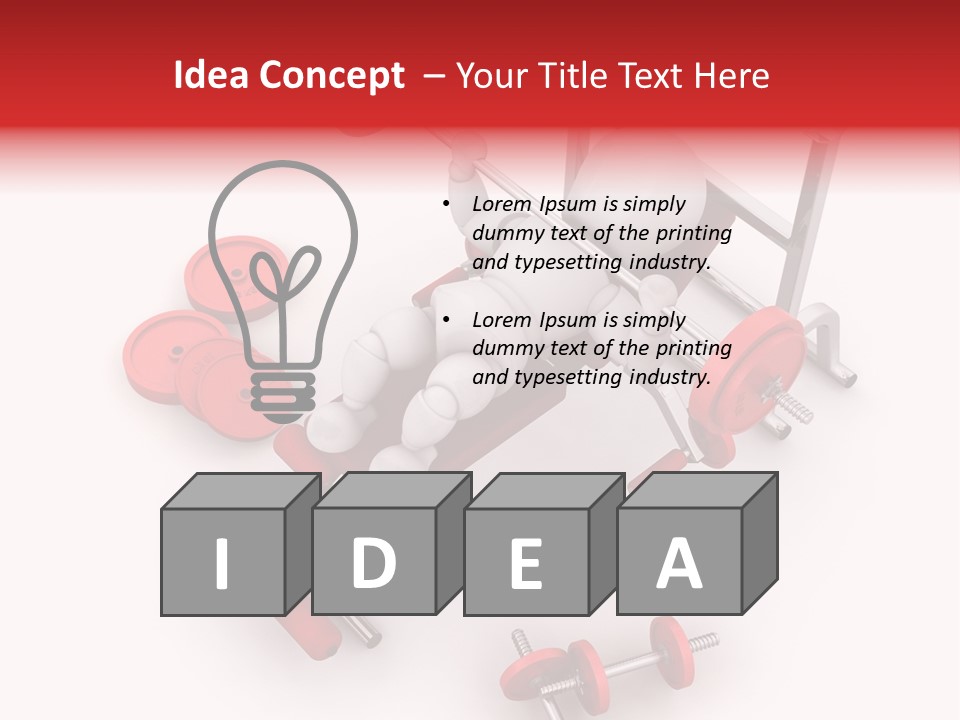 Man Healthy Isolated PowerPoint Template