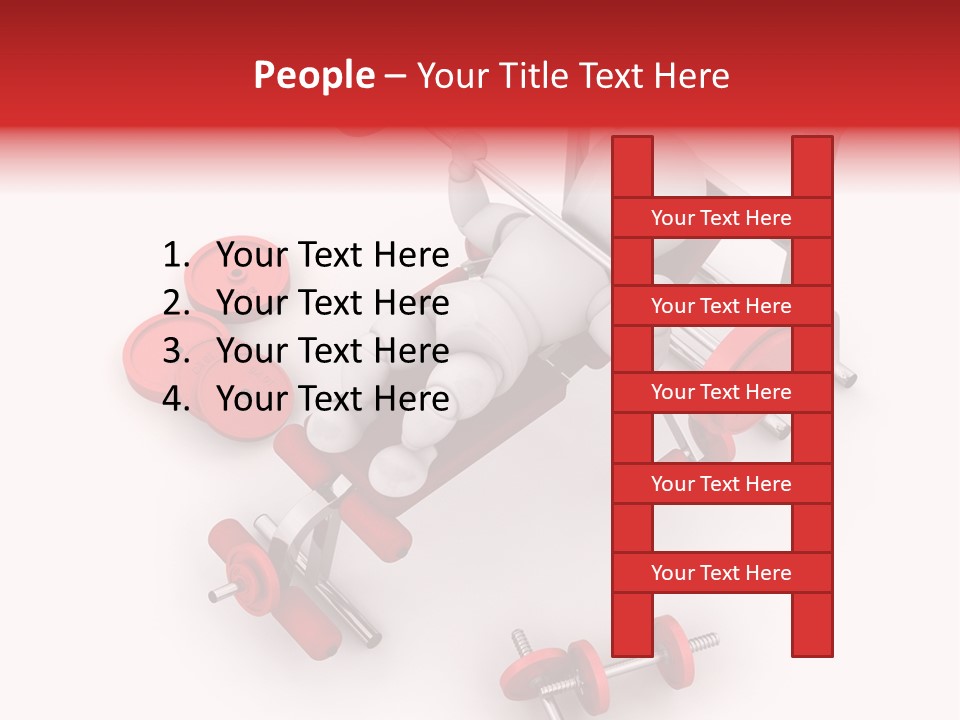 Man Healthy Isolated PowerPoint Template