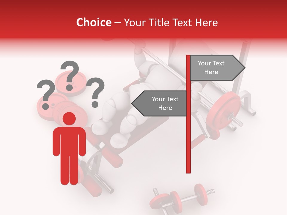 Man Healthy Isolated PowerPoint Template
