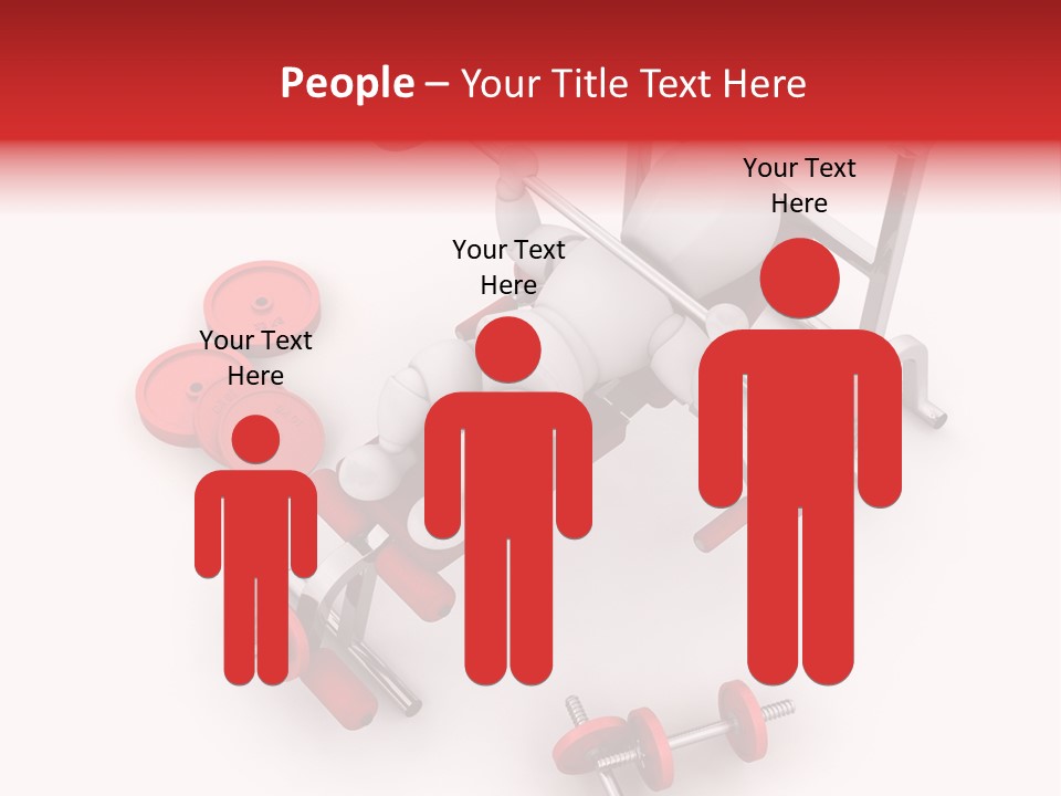 Man Healthy Isolated PowerPoint Template