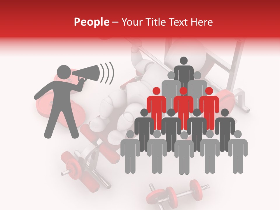 Man Healthy Isolated PowerPoint Template