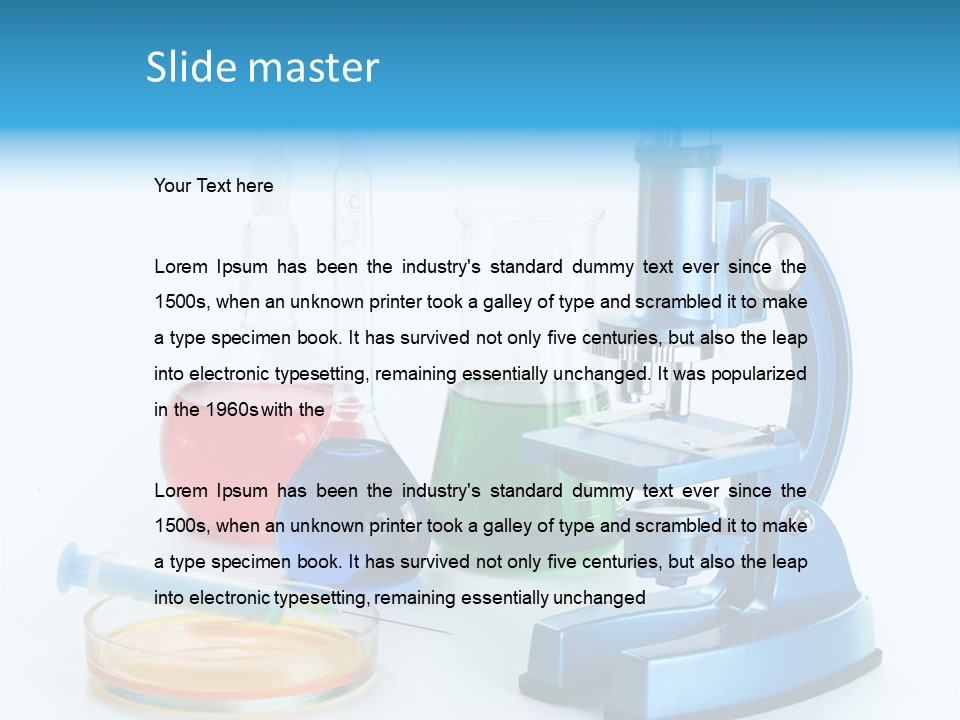 Bacterium Scientist Exploration PowerPoint Template