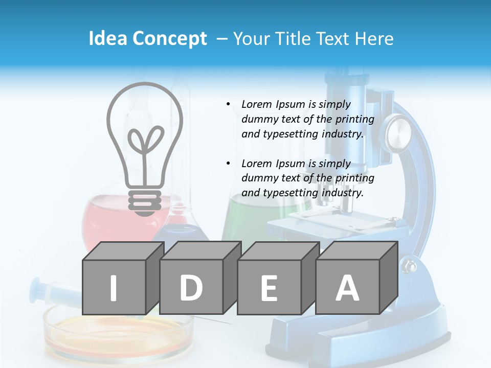 Bacterium Scientist Exploration PowerPoint Template