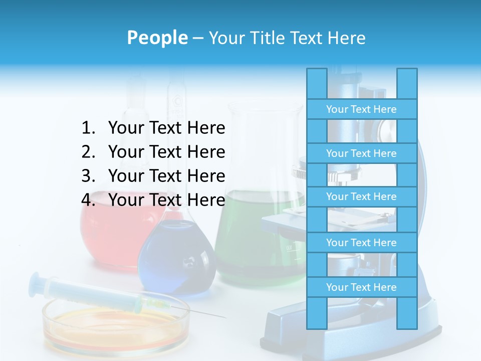 Bacterium Scientist Exploration PowerPoint Template