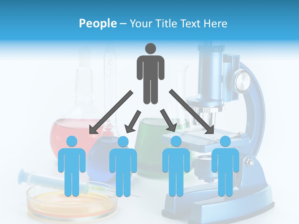 Bacterium Scientist Exploration PowerPoint Template